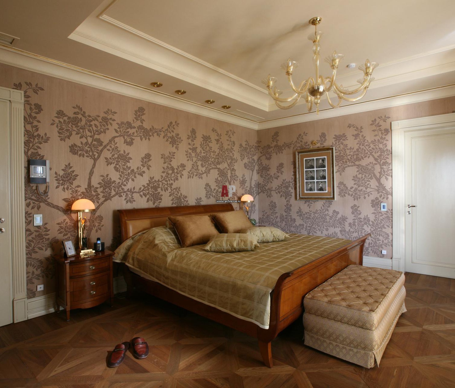 Спальня в стиле сталинский Ампир