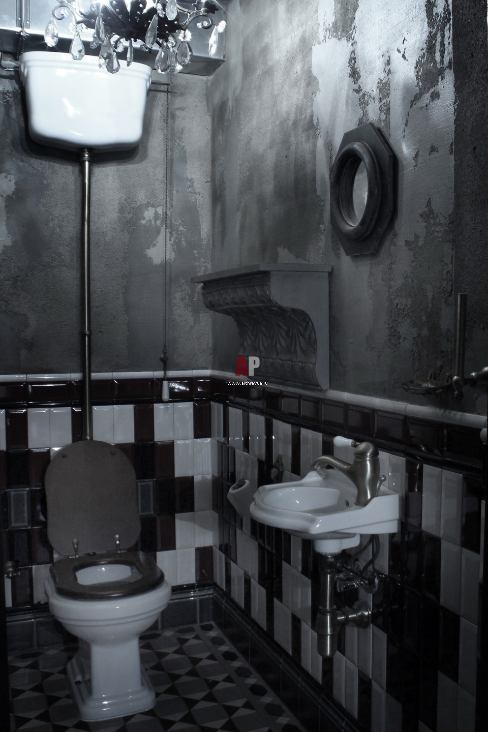 Фото черная плитка в туалете фото