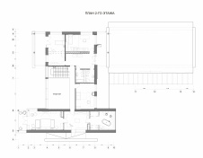 Планировка 2 этажа 3-х этажного дома из камня и дерева.