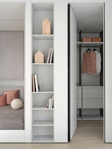 Фото интерьера гардеробной квартиры в стиле минимализм 