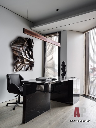 Фото интерьера кабинета квартиры в стиле минимализм 