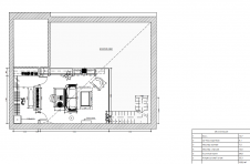 План второго этажа двухэтажной квартиры в мансарде. Общая площадь 127 кв. м.