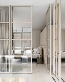Фото интерьера спальни квартиры в современном стиле 