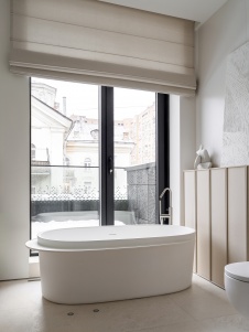 Фото интерьера ванной комнаты квартиры в современном стиле 