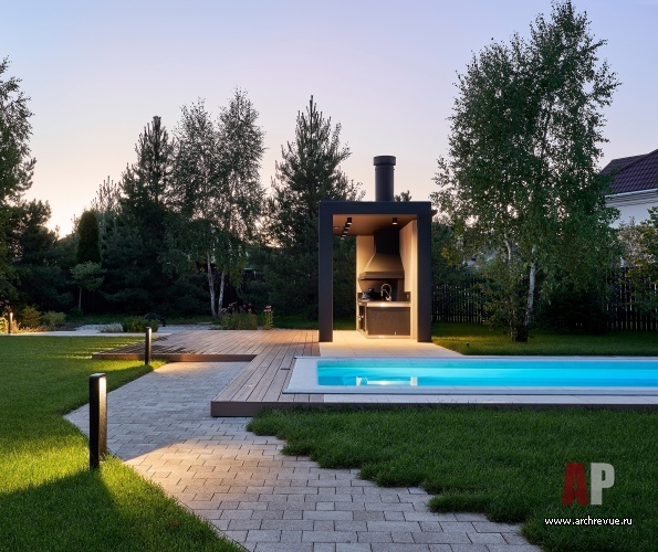 Фото бассейна дома в современном стиле