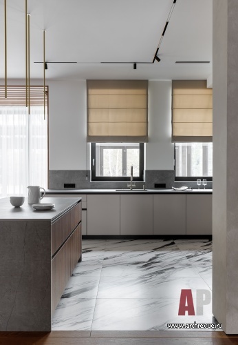 Фото интерьера кухни дома в современном стиле