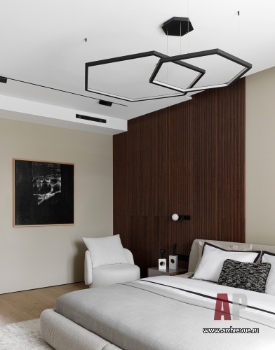 Фото интерьера спальни дома в современном стиле