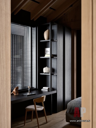 Фото интерьера детской деревянного дома в современном стиле