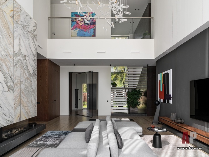 Фото интерьера зоны отдыха дома в стиле минимализм