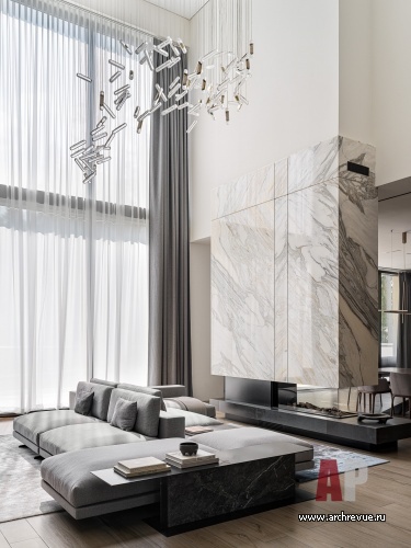 Фото интерьера каминной дома в стиле минимализм