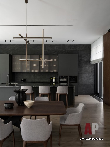 Фото интерьера столовой дома в стиле минимализм