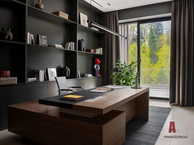 Фото интерьера кабинета дома в стиле минимализм