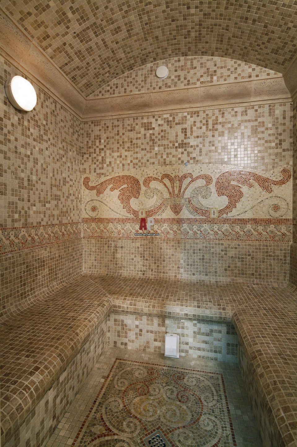 ванная комната в стиле хамама