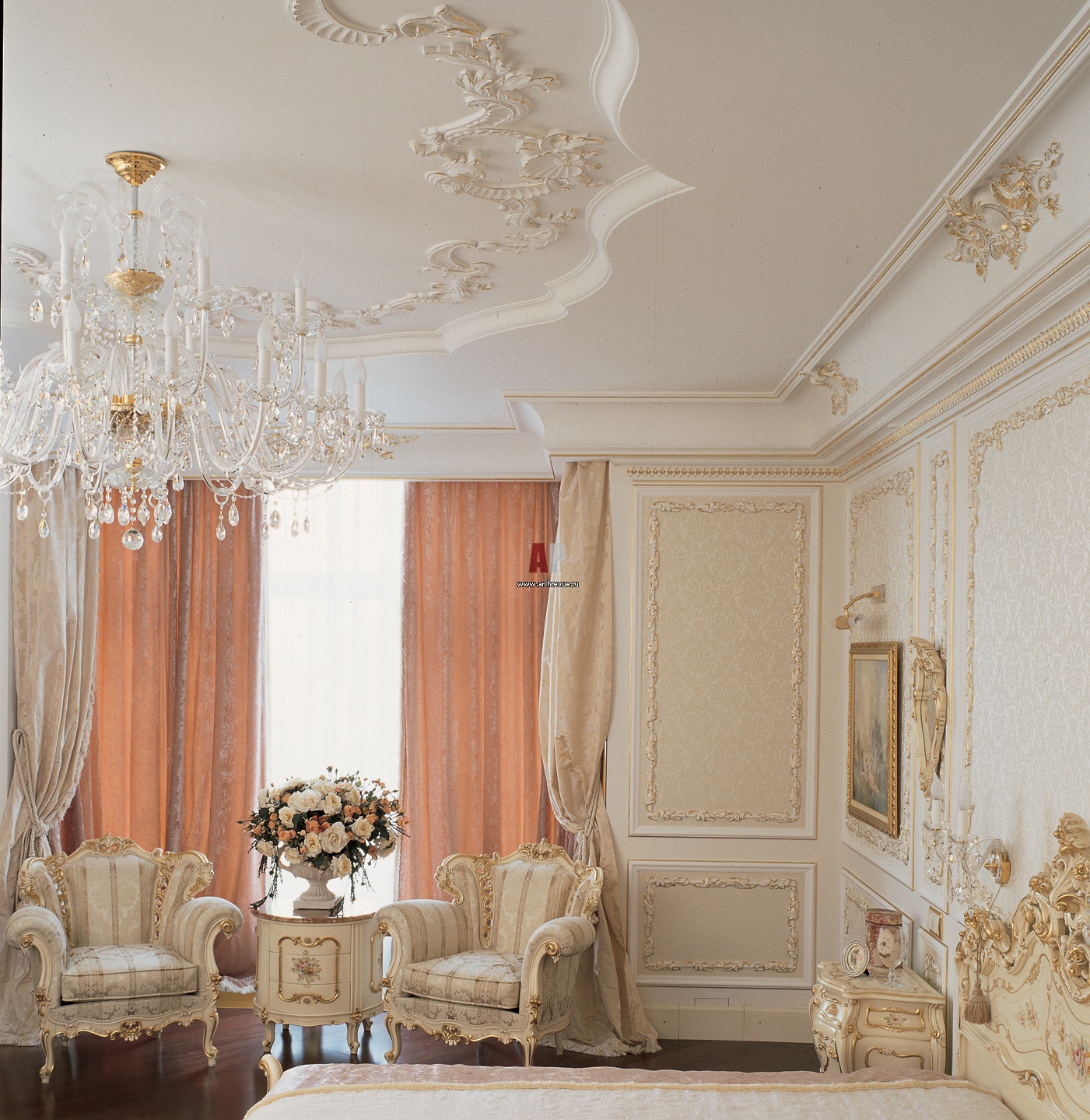 гостиная в стиле барокко в квартире